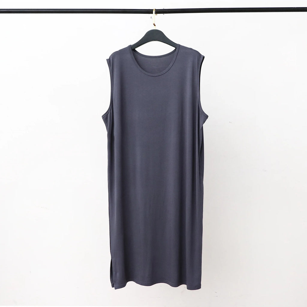Men's Sleepwear Vest Long Dress Comfortable Home Clothes Bathrobe Sexy Nightwear Spring Summer Autumn Winter Youth Pajamas ﻿