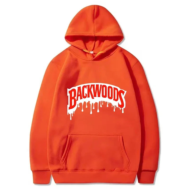 Dripping Backwoods Hoodies Men Fashion Letter Graphic Printed Sweatshirts Women Casual Cool Harajuku Streetwear Hooded Pullovers