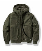 New 2026 Men's Thicken Warm Cotton Jackets Autumn Winter Fleece-lining Loose Casual Hooded Cargo Coats Men Parkas Jackets M-6XL