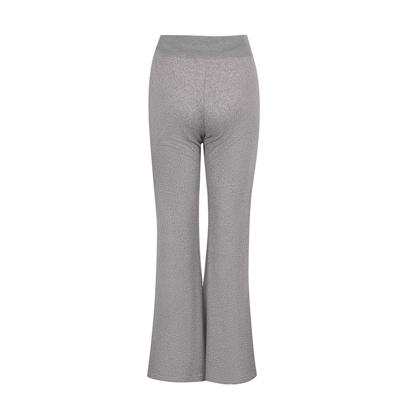 Summer New Women's Trousers Streetwear Fashion Casual Slim Versatile Lace-up Trousers Solid Sexy Elegant Female Pants Clothing