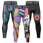 Legging Compression MMA Homme – BJJ Kickboxing Fitness Impression 3D