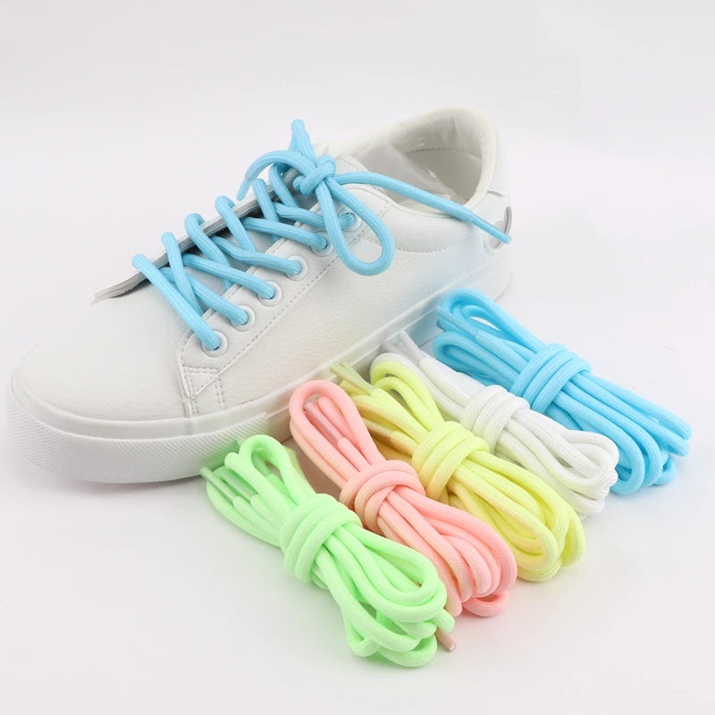 Lacets Lumineux Fluorescents – Ronds Enfant Adulte Sneakers 80-180cm