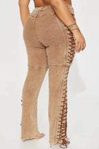 Jean femme taille haute – Coupe droite