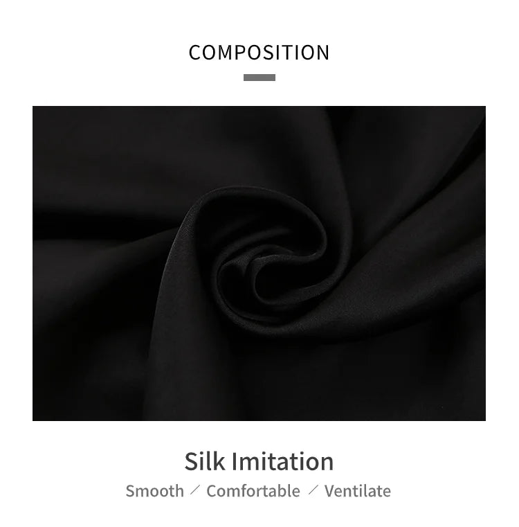 Elegant Satin Solid Pajamas Set Short Sleeve Lapel Buttons Top And Shorts Breathable Fabric Skin-Friendly Fit Women's Sleepwear