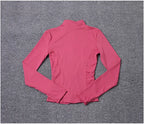 Veste zippée femme – Col montant et coupe ajustée