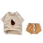 T-shirt bébé unisexe imprimé – Col rond et manches courtes