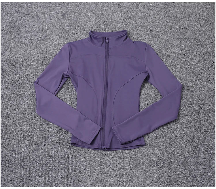 Veste zippée femme – Col montant et coupe ajustée