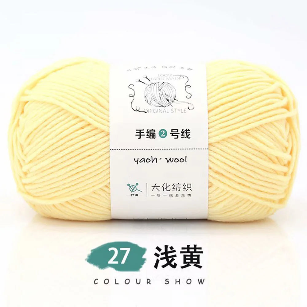 Pelote de laine soie et coton — Tricot, Crochet, Écharpe, Pull (100g)