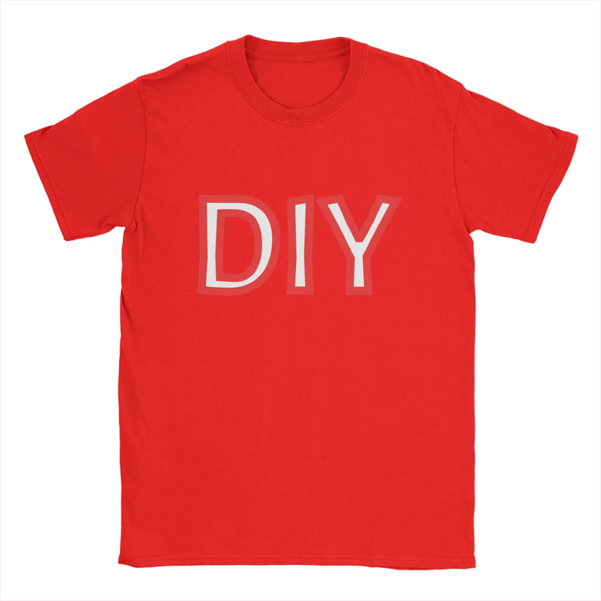 Men Women T-Shirts DIY Novelty Pure Cotton Tee Shirt Short Sleeve  T Shirts Round Collar Tops Plus Size Gift