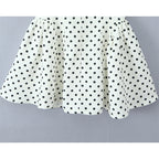 YENKYE French Style Retro Polka Dot Deep V Halter Dress Women Sexy