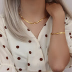 Bijoux dorés à chaîne torsadée – Collier, bracelet ou ensemble