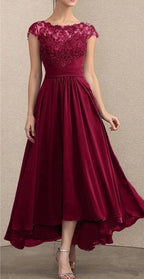 2026 Women's Elegant Evening Dresses O-Neck Sleeveless A-LINE Lace