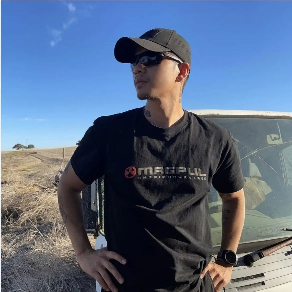 American Military Equipment MGP Men's Outdoor Training Cotton Sweat Absorbing Short Sleeve T-Shirt Summer Casual Printed Tee