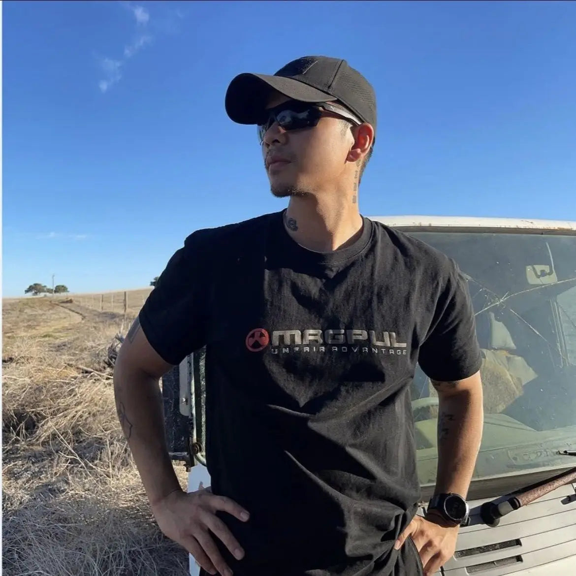 American Military Equipment MGP Men's Outdoor Training Cotton Sweat Absorbing Short Sleeve T-Shirt Summer Casual Printed Tee