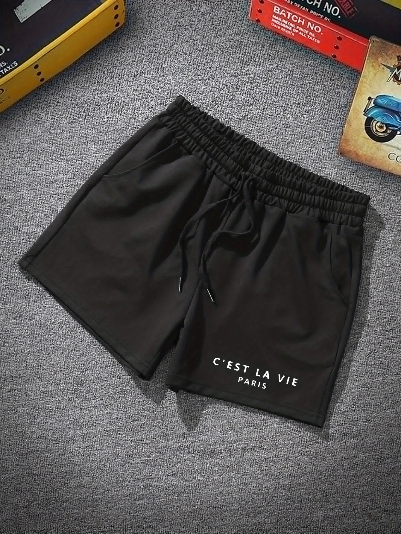 Short de Sport Homme – Casual Confortable Été Coton-Polyester XS-XXL