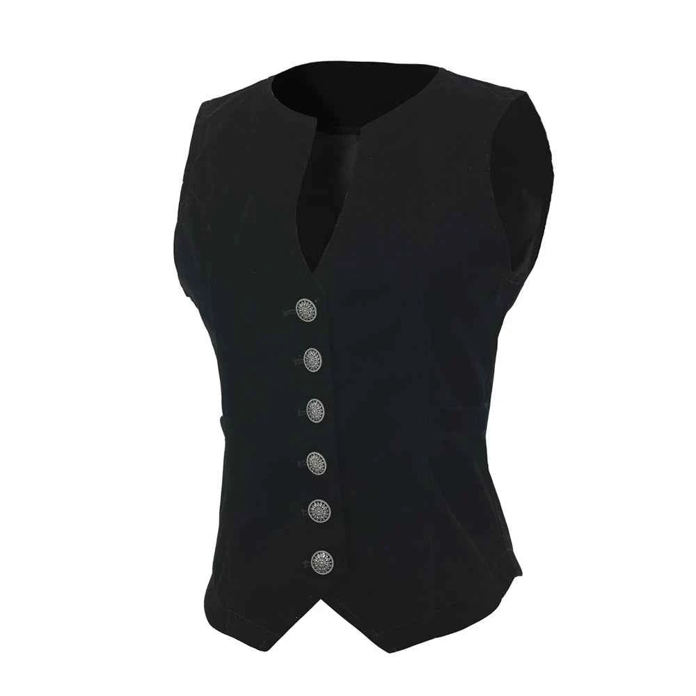 Vintage Velvet Vest For Women V Neck Cropped Sleeveless Casual Tops Regular Fitted Jacket Waistcoat