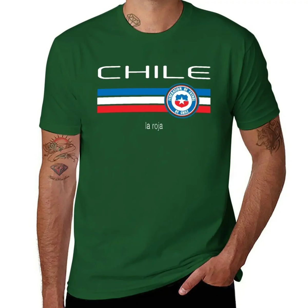 T-shirt Chili football homme – Imprimé vintage en coton