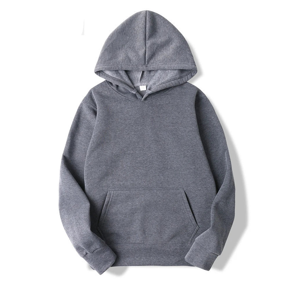 Hoodie homme à capuche – Coloris unis et coupe régulière