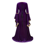Women Renaissance Irish Deluxe Velvet Dress Victorian Medieval Long