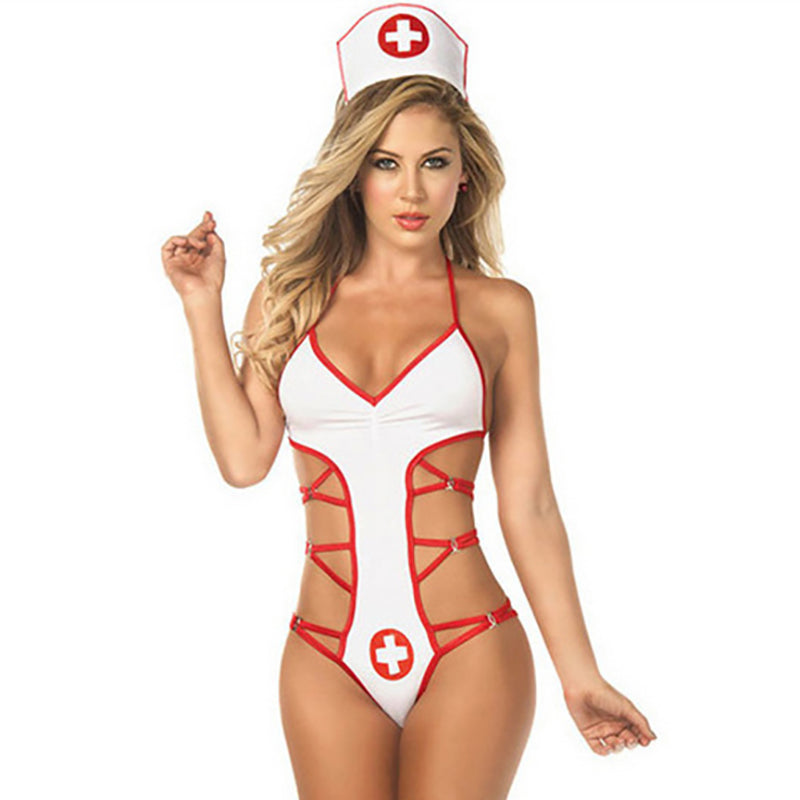 Erotic Lingerie Women Sexy Cosplay Uniform Sexy Dress Women's Lingerie Set Sexy Pajamas Teddy Babydoll Cosplay Uniform Costume