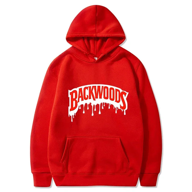 Dripping Backwoods Hoodies Men Fashion Letter Graphic Printed Sweatshirts Women Casual Cool Harajuku Streetwear Hooded Pullovers