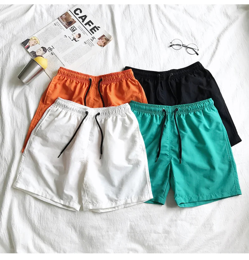 Men Summer Swim Shorts Trunks Beach Board Shorts waterproof Men's Running Sports Surffing Casual Short pants beach fitness pants