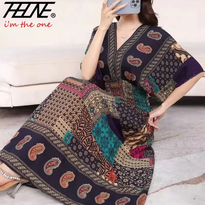 Robe Longue Bohème Imprimée