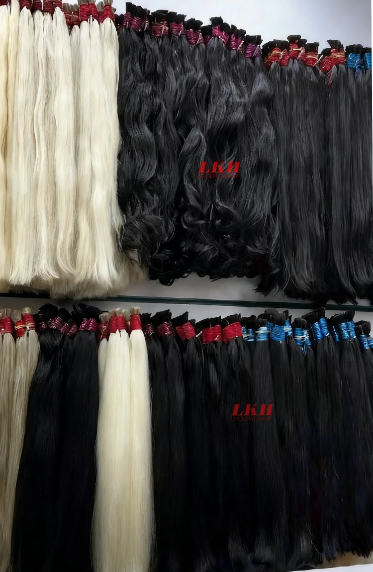 Mega Hair Cabelo Humano Raw Vietnamese Human Hair Bundles For Braiding 100% Unprocessed No Weft Human Hair Bulk Extensions