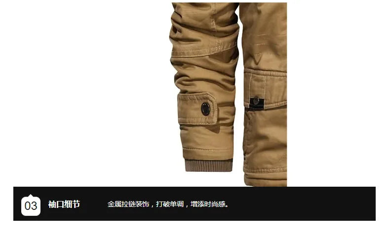 2025 New Men Velvet Cotton Jacket Autumn Winter Thickened Casual Coat Workwear Style Outdoor Warm Fleece Lined Mens Coat