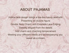 2025 Summer 2 Pcs Women's New Sexy Lace See-Through Pajamas Black