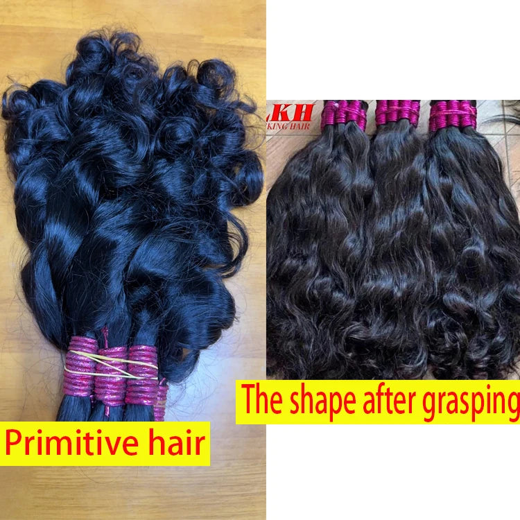 Mega Hair Cabelo Humano Raw Vietnamese Human Hair Bundles For Braiding 100% Unprocessed No Weft Human Hair Bulk Extensions