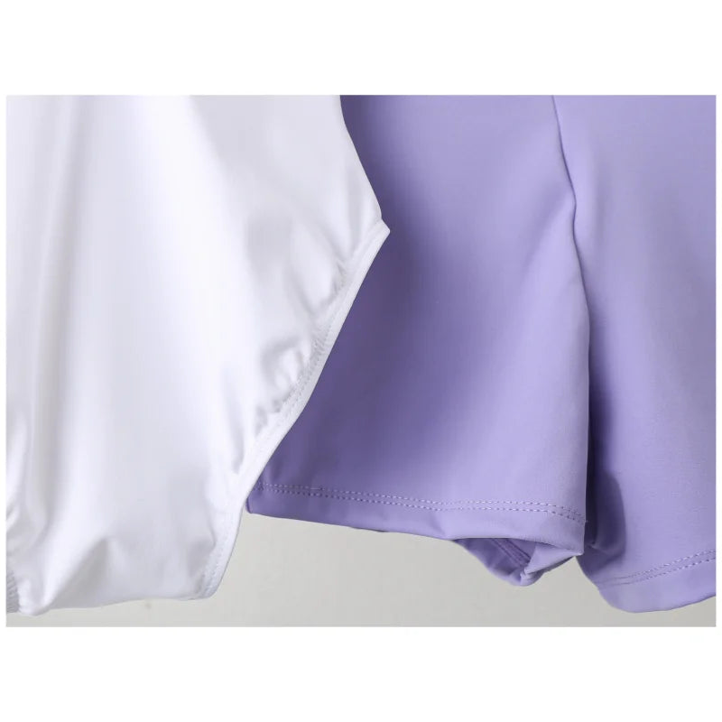 Enfant Ballet Tights Dance Suspenders Contrasting Color Vests Training Clothes Enfants Ballets Professional Gymnastics Clothes