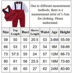 Baby Suits Newborn Boy Clothes Romper + Vest Infant Formal Clothing Outfit Party Bow Tie Children Toddler Birthday Dress 0- 24 M