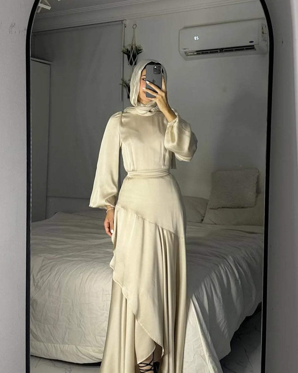 Robe longue femme type abaya – Coupe élégante