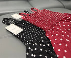 robe femme Summer Polka Dot Womens Dresses Elegant Square Neck