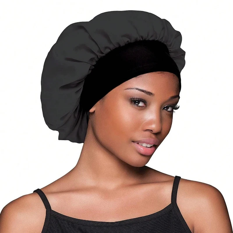 Soft Shower Caps Soft Silk Night Caps Hair Care Bonnet Nightcap for Women Beauty Salon Hair Care Hats Bathroom Products