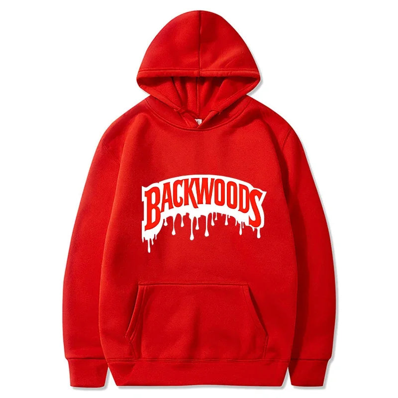 Dripping Backwoods Hoodies Men Fashion Letter Graphic Printed Sweatshirts Women Casual Cool Harajuku Streetwear Hooded Pullovers