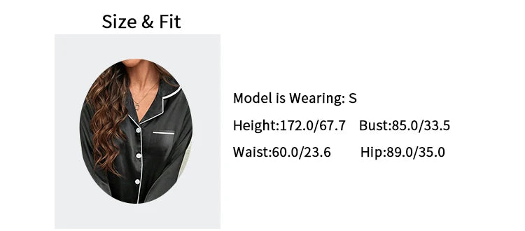 Plus Size Autumn and Winter Silk Pajamas Women Tops and Pants Solid Casual Soft Nightwear Buttons Cardigan Sleepwear Homewear