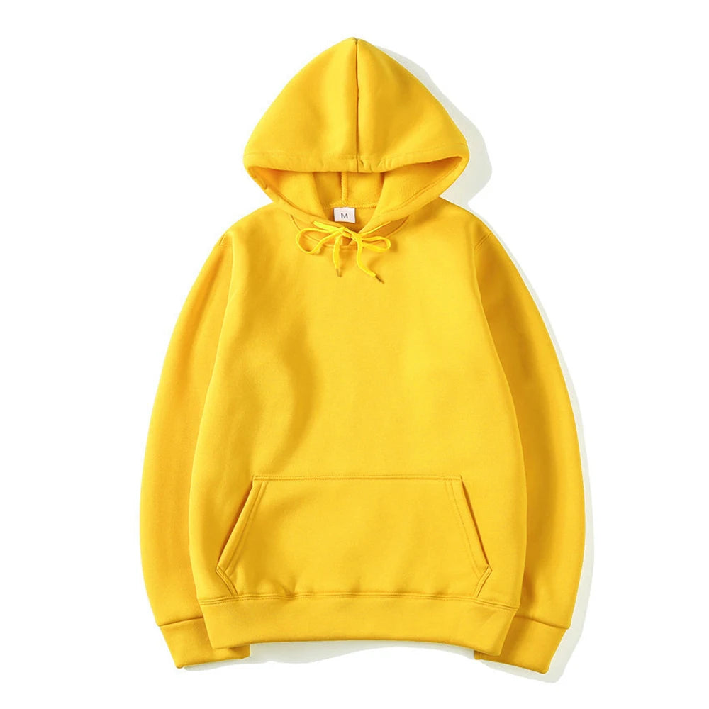 Hoodie homme à capuche – Coloris unis et coupe régulière