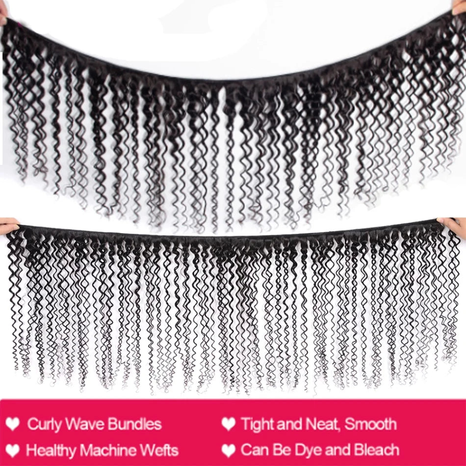 16A Indian Kinky Curly Hair Bundles 1/2/3 Bundles Deal Raw Unprocessed Human Hair Weave Tissage Cheveux Humain Hair Extensions