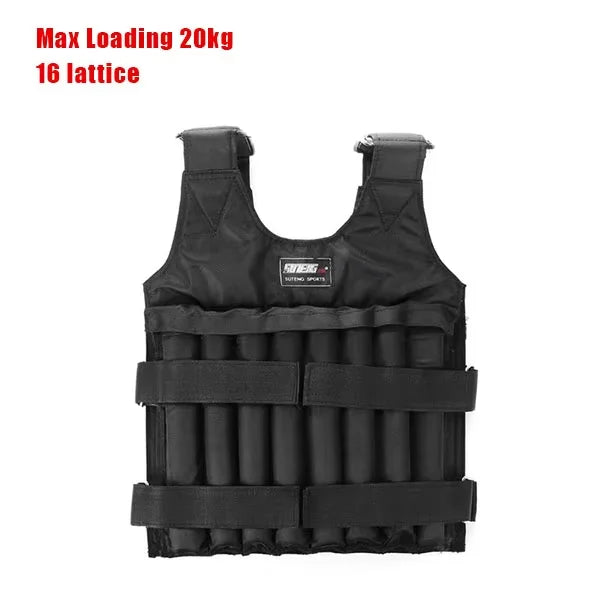 Gilet Lesté Réglable – Entraînement Boxe Fitness Charge Jusqu’à 50 kg