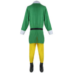 Christmas Elf Costume Christmas Buddy Santa Claus Green Suit Hat Coat Pants Men Outfit Xmas New Year Adult Clothes Set ﻿