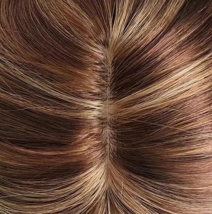 Best Quality European Remy Hair Topper 15x16cm Meddium Brown Straight Silk Base Human Hair Women Toupee 12-20inch