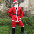 Funny Party Adults Belt Beard Velvet Christmas Clothes Santa Claus Costume Cosplay Suits Hat