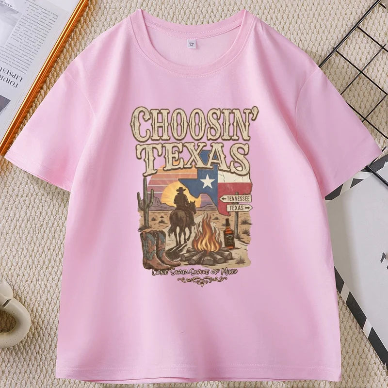 Vintage Country Music Merch T-shirt for Men Women Retro Western Cowboy T Shirt Soft Breathable Round Neck Tees Unisex Clothes