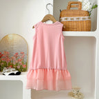 Robe fille à imprimé nœuds – Style décontracté