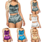 Women's Velvet Polyester Comfortable V-neck Underwear
