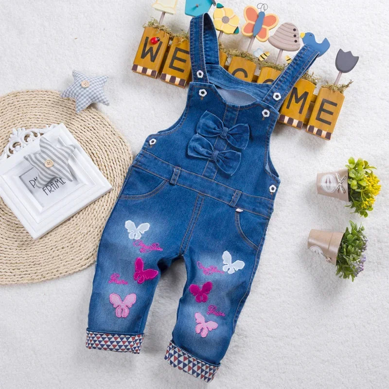 IENENS Kids Baby Boy Clothes Clothing Pants Girl Denim Jumper Jeans Overalls Toddler Infant Playsuit Dungarees Children Trousers