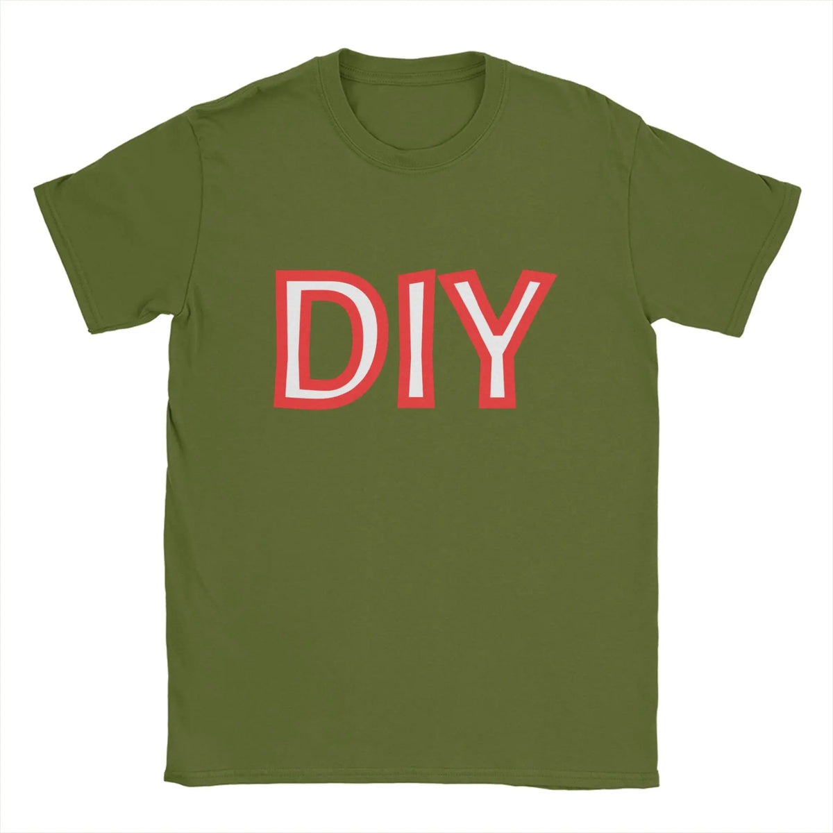 Men Women T-Shirts DIY Novelty Pure Cotton Tee Shirt Short Sleeve  T Shirts Round Collar Tops Plus Size Gift