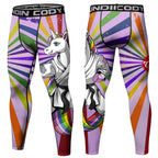 Legging Compression MMA Homme – BJJ Kickboxing Fitness Impression 3D